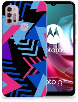 B2Ctelecom Smartphone hoesje Motorola Moto G30 | G10 TPU Case Funky Triangle