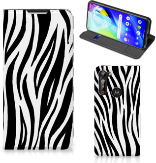 B2Ctelecom Smartphone Hoesje Motorola Moto G8 Power Beschermhoesje Zebra