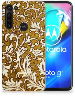 B2Ctelecom Smartphone hoesje Motorola Moto G8 Power Hoesje maken Barok Goud