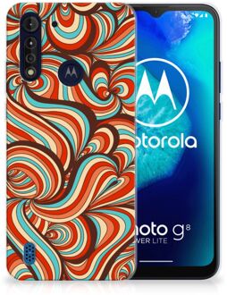 B2Ctelecom Smartphone hoesje Motorola Moto G8 Power Lite Back Case Siliconen Hoesje Retro