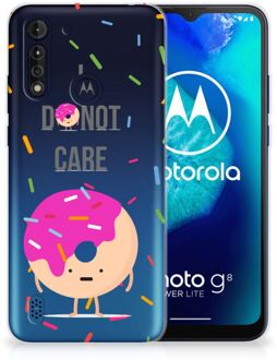 B2Ctelecom Smartphone hoesje Motorola Moto G8 Power Lite Silicone Case Donut