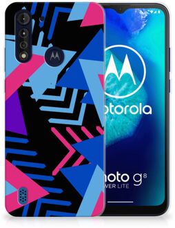 B2Ctelecom Smartphone hoesje Motorola Moto G8 Power Lite TPU Case Funky Triangle