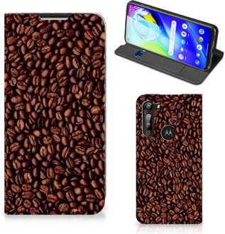 B2Ctelecom Smartphone Hoesje Motorola Moto G8 Power Mobiel Case Koffiebonen