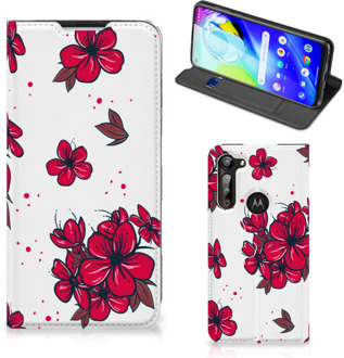 B2Ctelecom Smartphone Hoesje Motorola Moto G8 Power Mobiel Cover Blossom Red