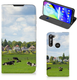 B2Ctelecom Smartphone Hoesje Motorola Moto G8 Power Wallet Book Case Hollandse Koeien