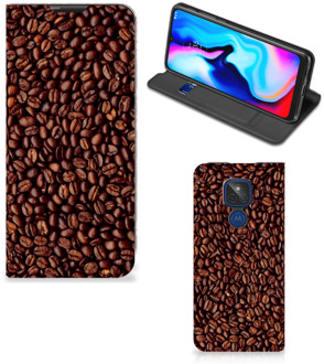 B2Ctelecom Smartphone Hoesje Motorola Moto G9 Play Mobiel Case Koffiebonen