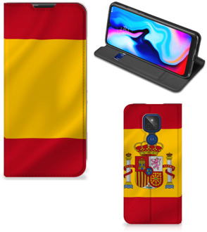 B2Ctelecom Smartphone Hoesje Motorola Moto G9 Play Mobiel Hoesje Spaanse Vlag