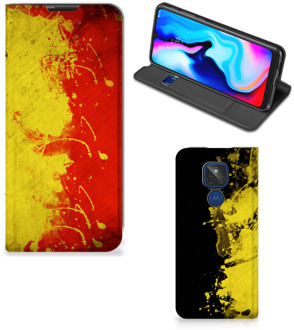 B2Ctelecom Smartphone Hoesje Motorola Moto G9 Play Portemonnee hoesje Belgische Vlag