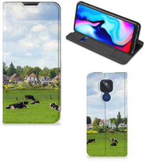 B2Ctelecom Smartphone Hoesje Motorola Moto G9 Play Wallet Book Case Hollandse Koeien