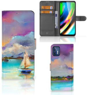 B2Ctelecom Smartphone Hoesje Motorola Moto G9 Plus Case ontwerpen Boat