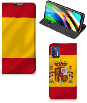 B2Ctelecom Smartphone Hoesje Motorola Moto G9 Plus Mobiel Hoesje Spaanse Vlag