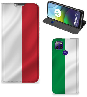 B2Ctelecom Smartphone Hoesje Motorola Moto G9 Power Leuk Bookcase Italiaanse Vlag