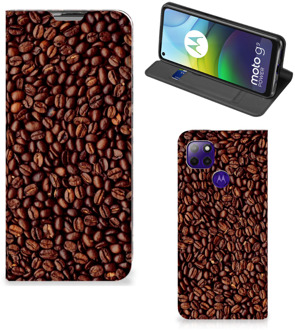 B2Ctelecom Smartphone Hoesje Motorola Moto G9 Power Mobiel Case Koffiebonen