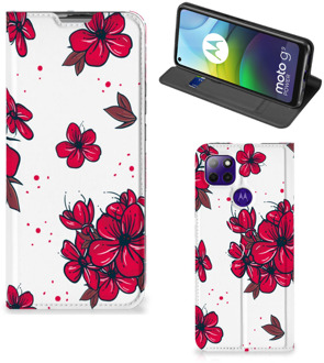 B2Ctelecom Smartphone Hoesje Motorola Moto G9 Power Mobiel Cover Blossom Red