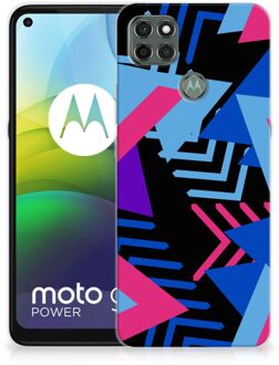 B2Ctelecom Smartphone hoesje Motorola Moto G9 Power TPU Case Funky Triangle