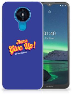 B2Ctelecom Smartphone hoesje Nokia 1.4 Backcase Siliconen Hoesje Never Give Up