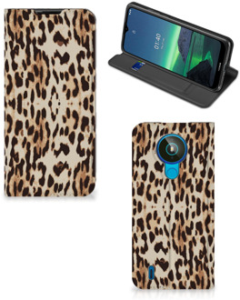 B2Ctelecom Smartphone Hoesje Nokia 1.4 Book Cover Leopard