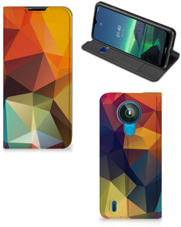 B2Ctelecom Smartphone Hoesje Nokia 1.4 Leuk Book Case Polygon Color