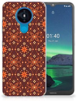 B2Ctelecom Smartphone hoesje Nokia 1.4 Leuk Case Batik Brown