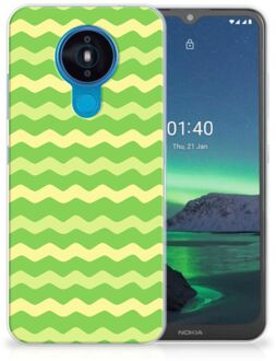 B2Ctelecom Smartphone hoesje Nokia 1.4 TPU Case Waves Green