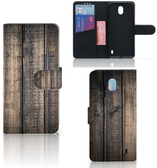 B2Ctelecom Smartphone Hoesje Nokia 1 Plus Book Style Case Steigerhout