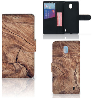 B2Ctelecom Smartphone Hoesje Nokia 1 Plus Book Style Case Tree Trunk