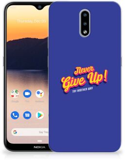 B2Ctelecom Smartphone hoesje Nokia 2.3 Backcase Siliconen Hoesje Never Give Up