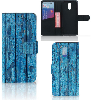 B2Ctelecom Smartphone Hoesje Nokia 2.3 Book Style Case Blauw Wood