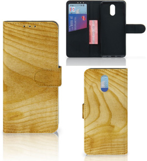 B2Ctelecom Smartphone Hoesje Nokia 2.3 Book Style Case Licht Hout