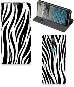 B2Ctelecom Smartphone Hoesje Nokia 2.4 Beschermhoesje Zebra