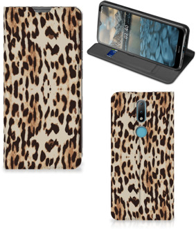 B2Ctelecom Smartphone Hoesje Nokia 2.4 Book Cover Leopard