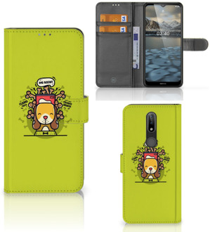 B2Ctelecom Smartphone Hoesje Nokia 2.4 Flipcover Doggy Biscuit