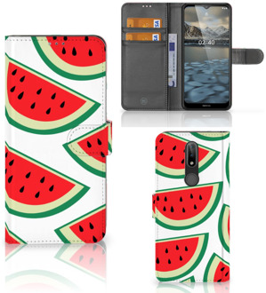 B2Ctelecom Smartphone Hoesje Nokia 2.4 Foto Hoesje ontwerpen Originele Cadeaus Watermelons