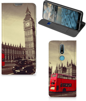 B2Ctelecom Smartphone Hoesje Nokia 2.4 Mobiel Bookcase Londen