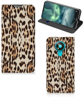 B2Ctelecom Smartphone Hoesje Nokia 3.4 Book Cover Leopard