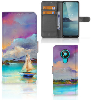 B2Ctelecom Smartphone Hoesje Nokia 3.4 Case ontwerpen Boat