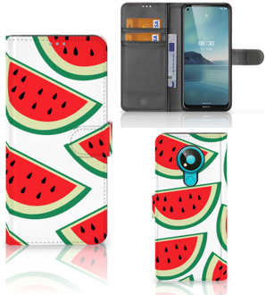 B2Ctelecom Smartphone Hoesje Nokia 3.4 Foto Hoesje ontwerpen Originele Cadeaus Watermelons