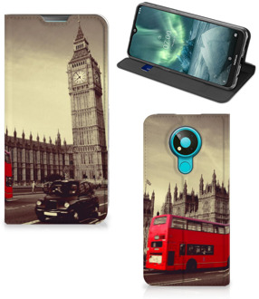 B2Ctelecom Smartphone Hoesje Nokia 3.4 Mobiel Bookcase Londen