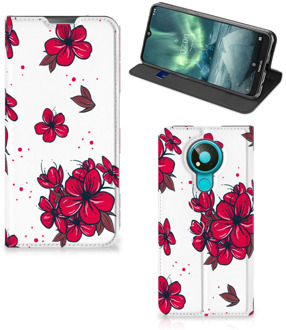 B2Ctelecom Smartphone Hoesje Nokia 3.4 Mobiel Cover Blossom Red