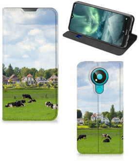 B2Ctelecom Smartphone Hoesje Nokia 3.4 Wallet Book Case Hollandse Koeien