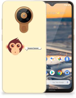 B2Ctelecom Smartphone hoesje Nokia 5.3 Back Case Siliconen Hoesje met Foto Aap