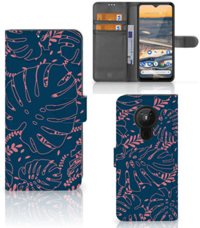 B2Ctelecom Smartphone Hoesje Nokia 5.3 Bookcase Palm Leaves