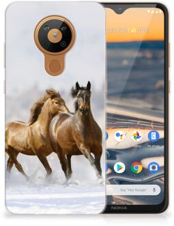 B2Ctelecom Smartphone hoesje Nokia 5.3 TPU Case Paarden