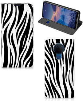 B2Ctelecom Smartphone Hoesje Nokia 5.4 Beschermhoesje Zebra