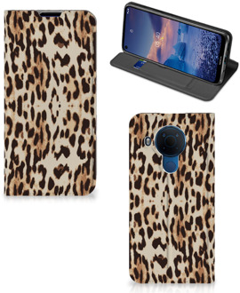 B2Ctelecom Smartphone Hoesje Nokia 5.4 Book Cover Leopard