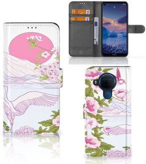 B2Ctelecom Smartphone Hoesje Nokia 5.4 Book Style Case Bird Standing