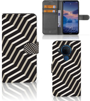 B2Ctelecom Smartphone Hoesje Nokia 5.4 Bookcover met Pasjeshouder Illusion