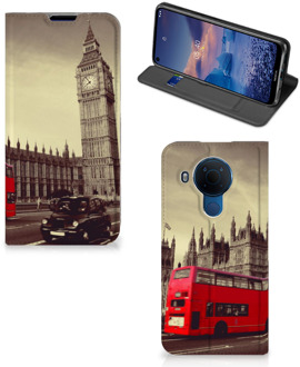 B2Ctelecom Smartphone Hoesje Nokia 5.4 Mobiel Bookcase Londen