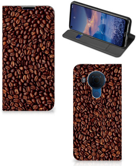 B2Ctelecom Smartphone Hoesje Nokia 5.4 Mobiel Case Koffiebonen