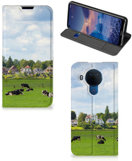 B2Ctelecom Smartphone Hoesje Nokia 5.4 Wallet Book Case Hollandse Koeien